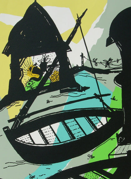 Banaras in Lemon, Manu Parekh, Archer Art Gallery - Artisera